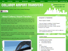 Tablet Screenshot of collaroyairporttransfers.com.au